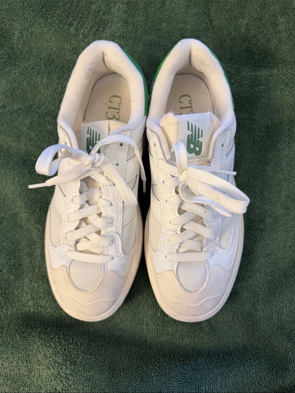 New Balance CT302 White Green Sneakers CT302OG Men’s 7 Women’s 8.5